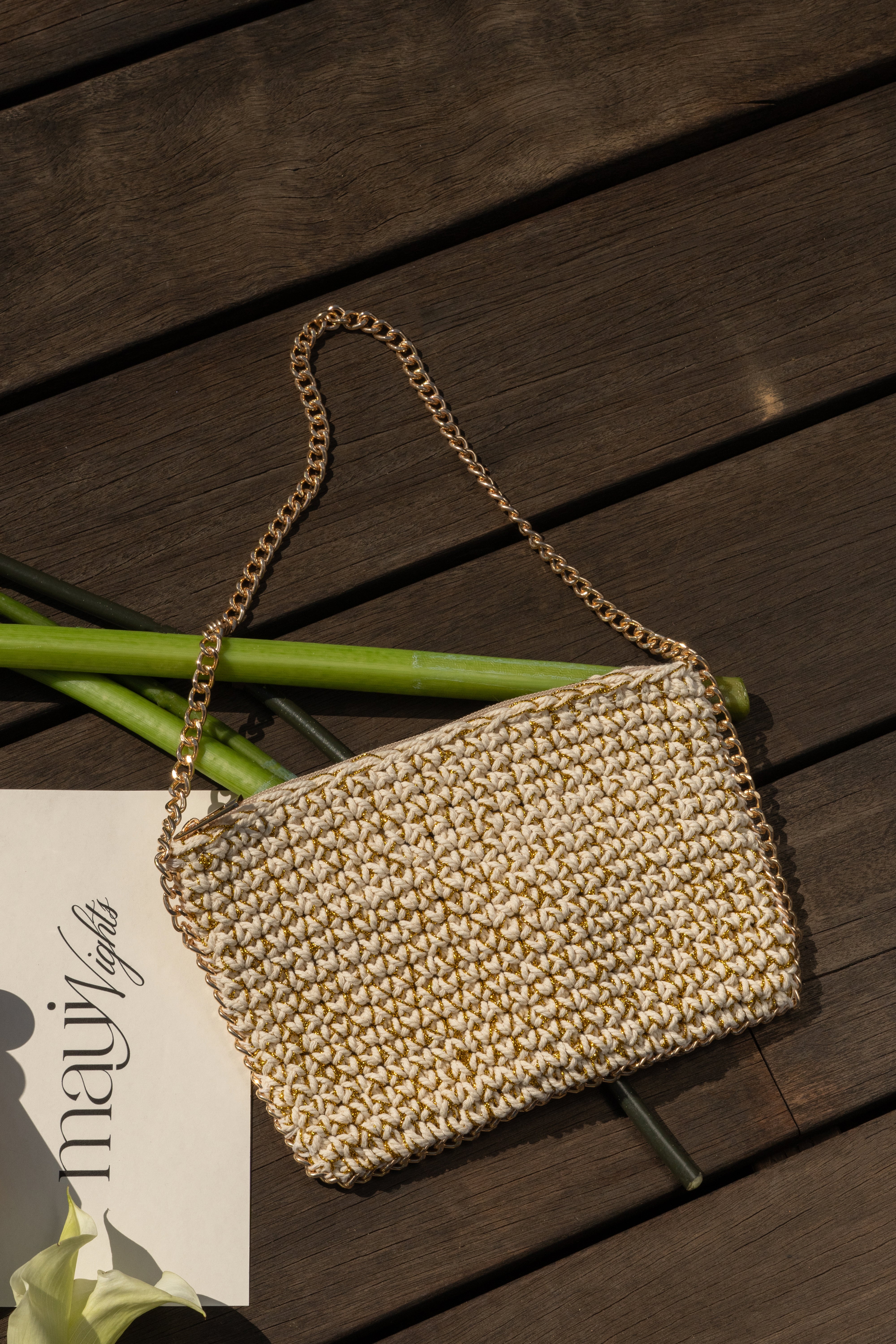 Gold Bora Crossbody Bag