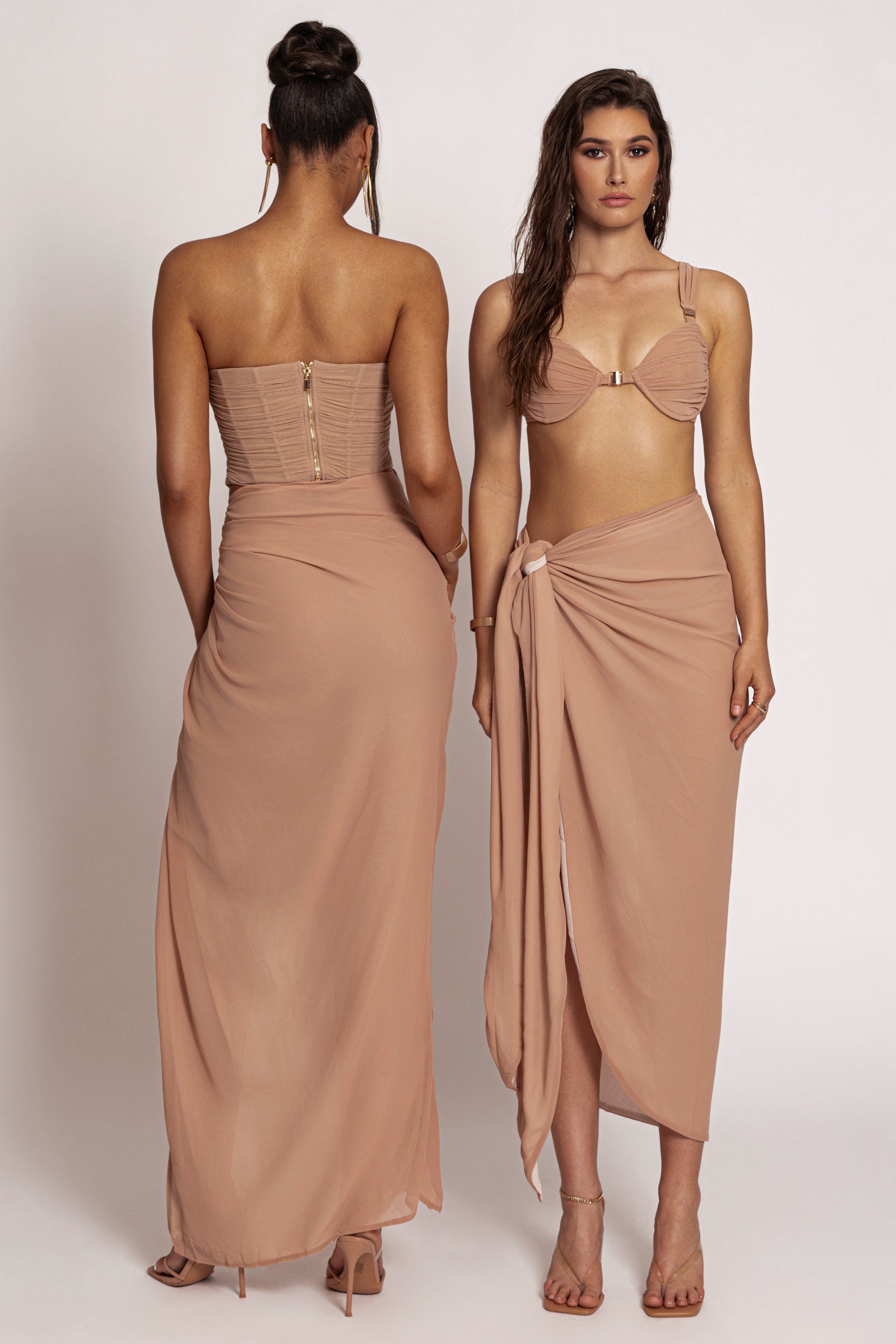 Tan Uncharted Waters Sarong