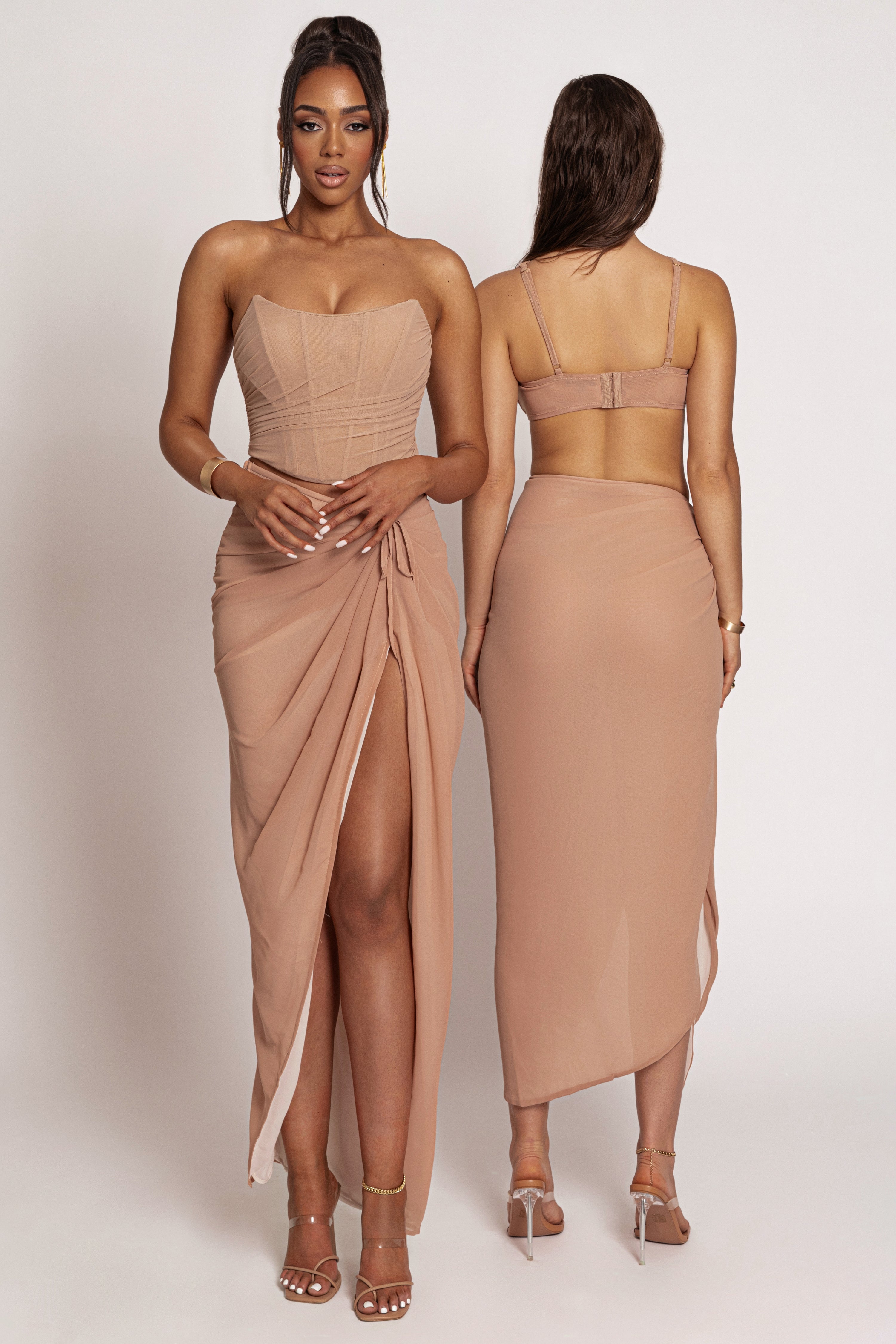 Tan Uncharted Waters Sarong