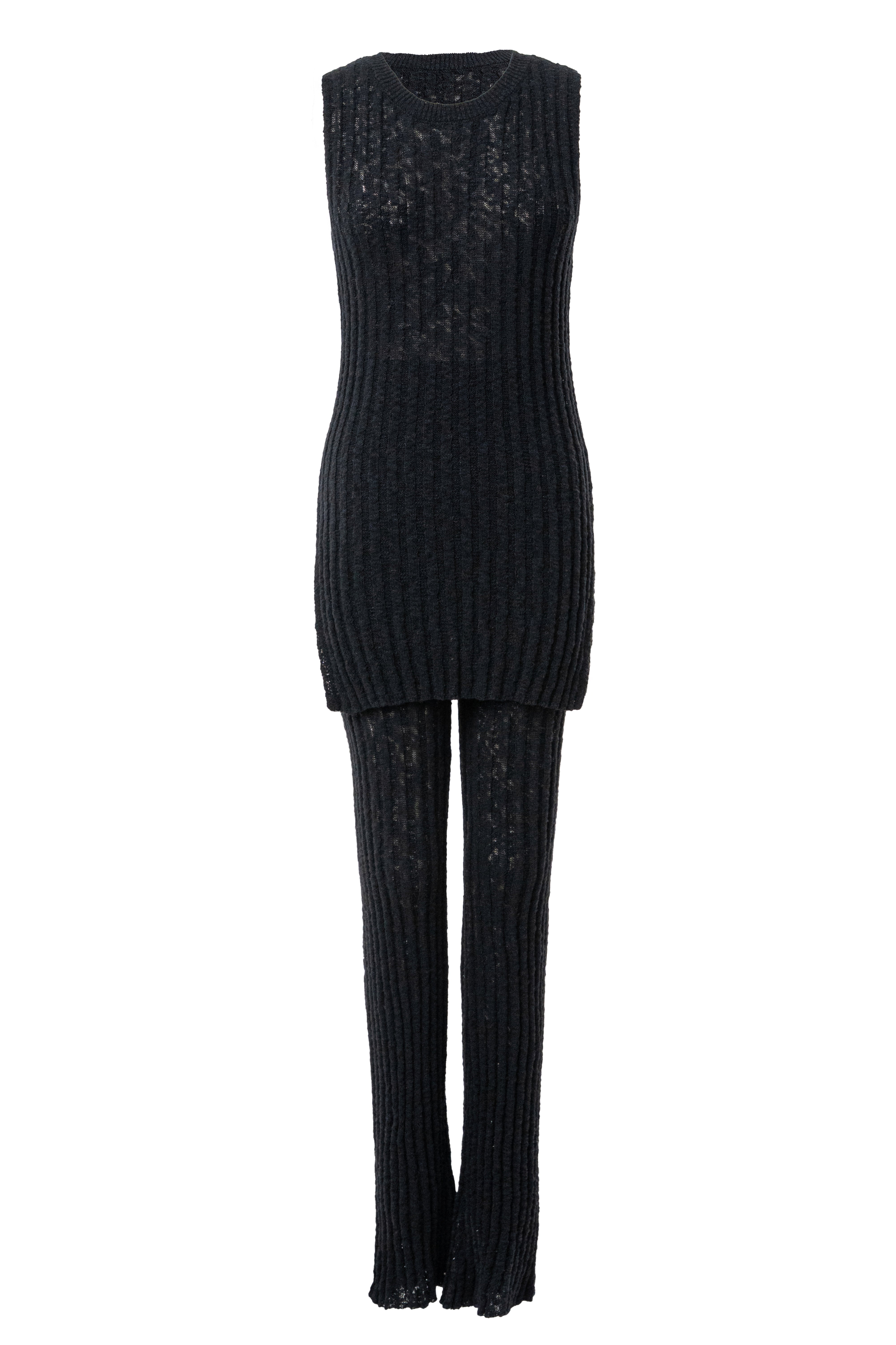 Black Kali Sleeveless Knit Top