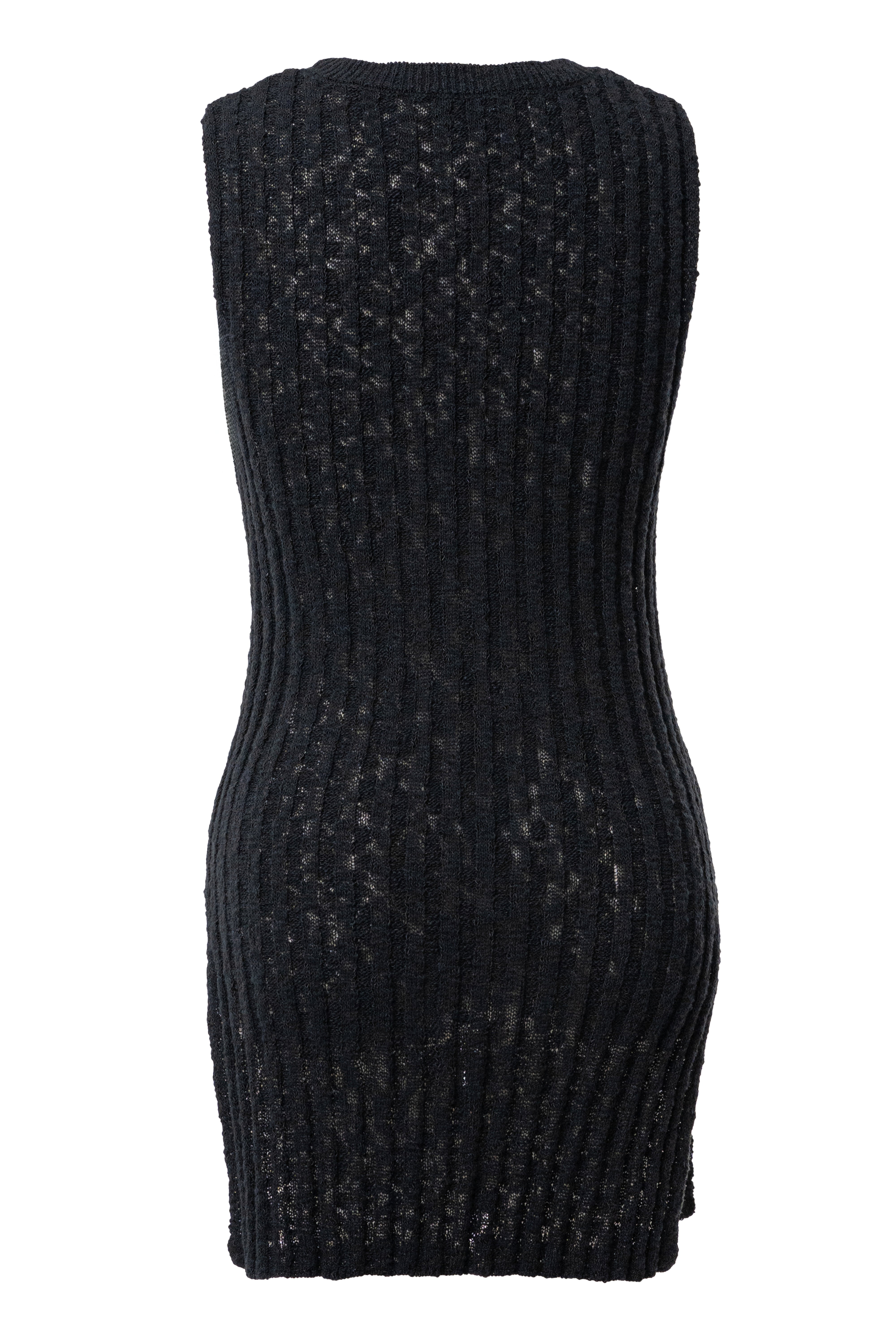 Black Kali Sleeveless Knit Top