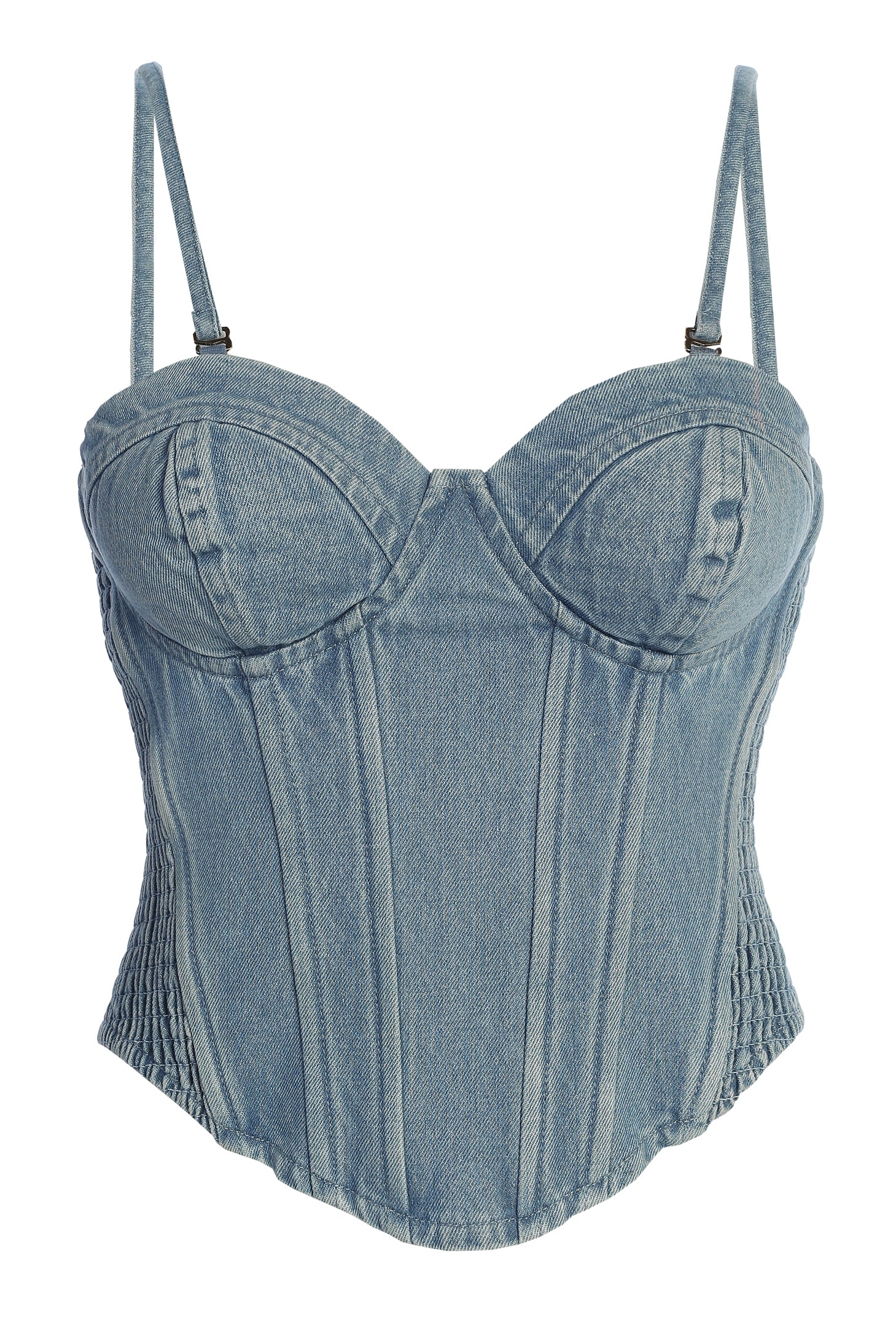 Medium Wash Denim Marsella Sweetheart Corset