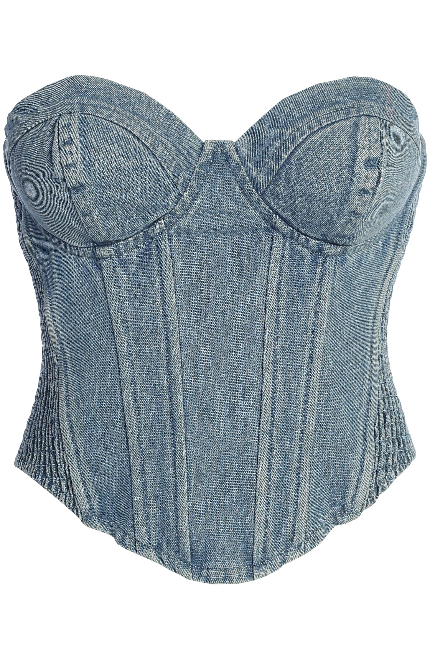 Medium Wash Denim Marsella Sweetheart Corset