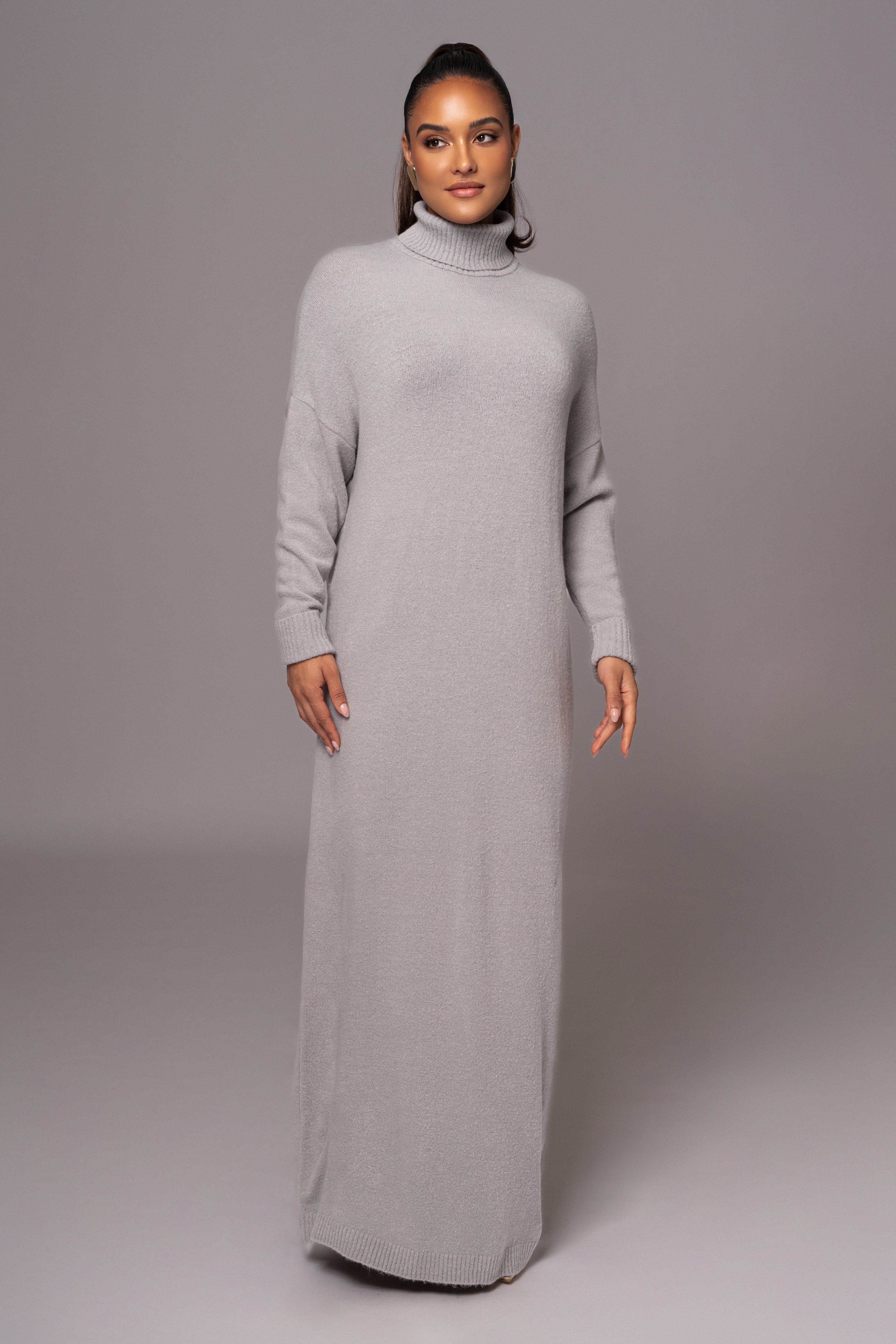 Grey Hartley Knit Maxi Dress