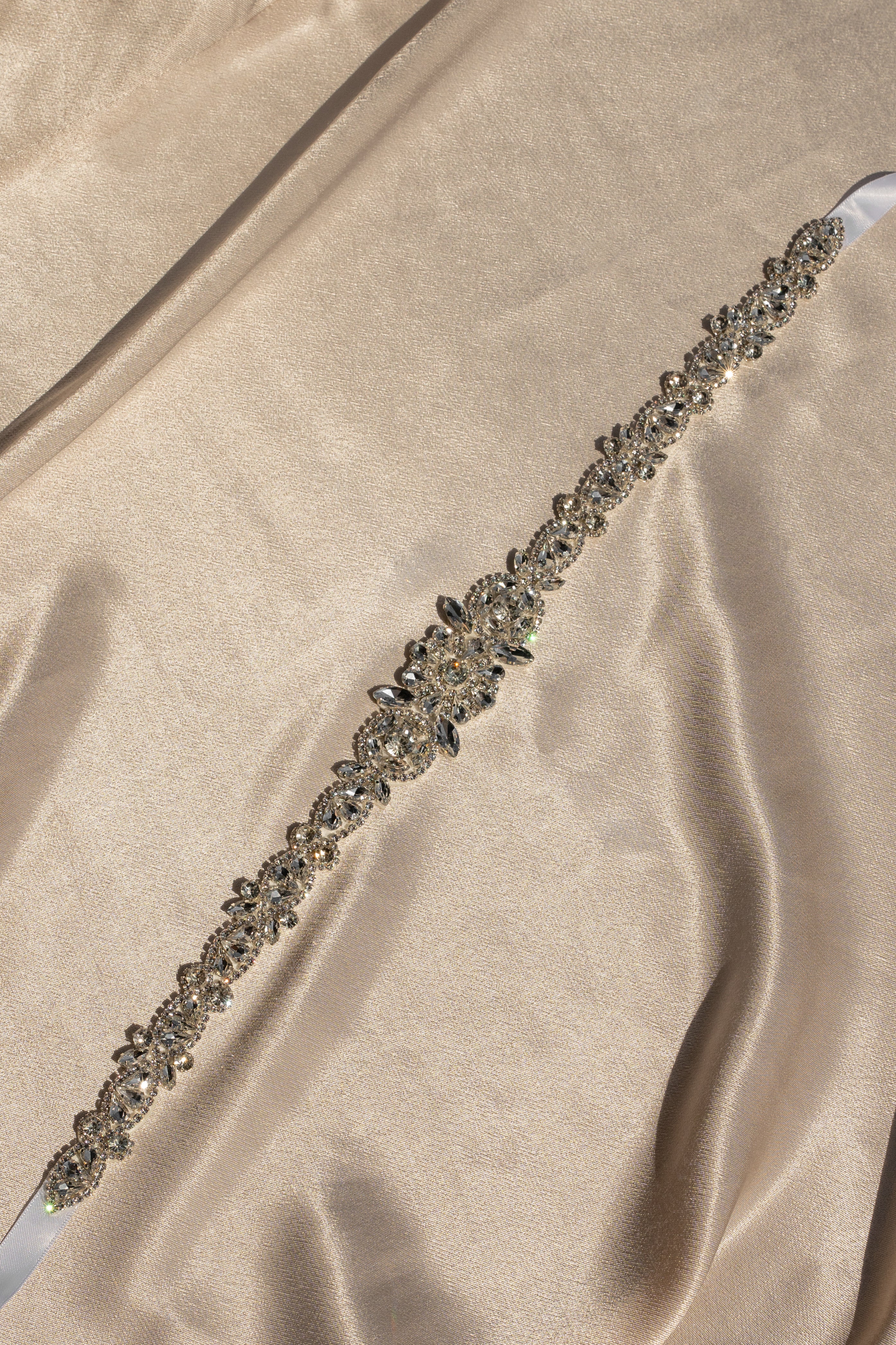 Silver Eternal Love Bridal Sash