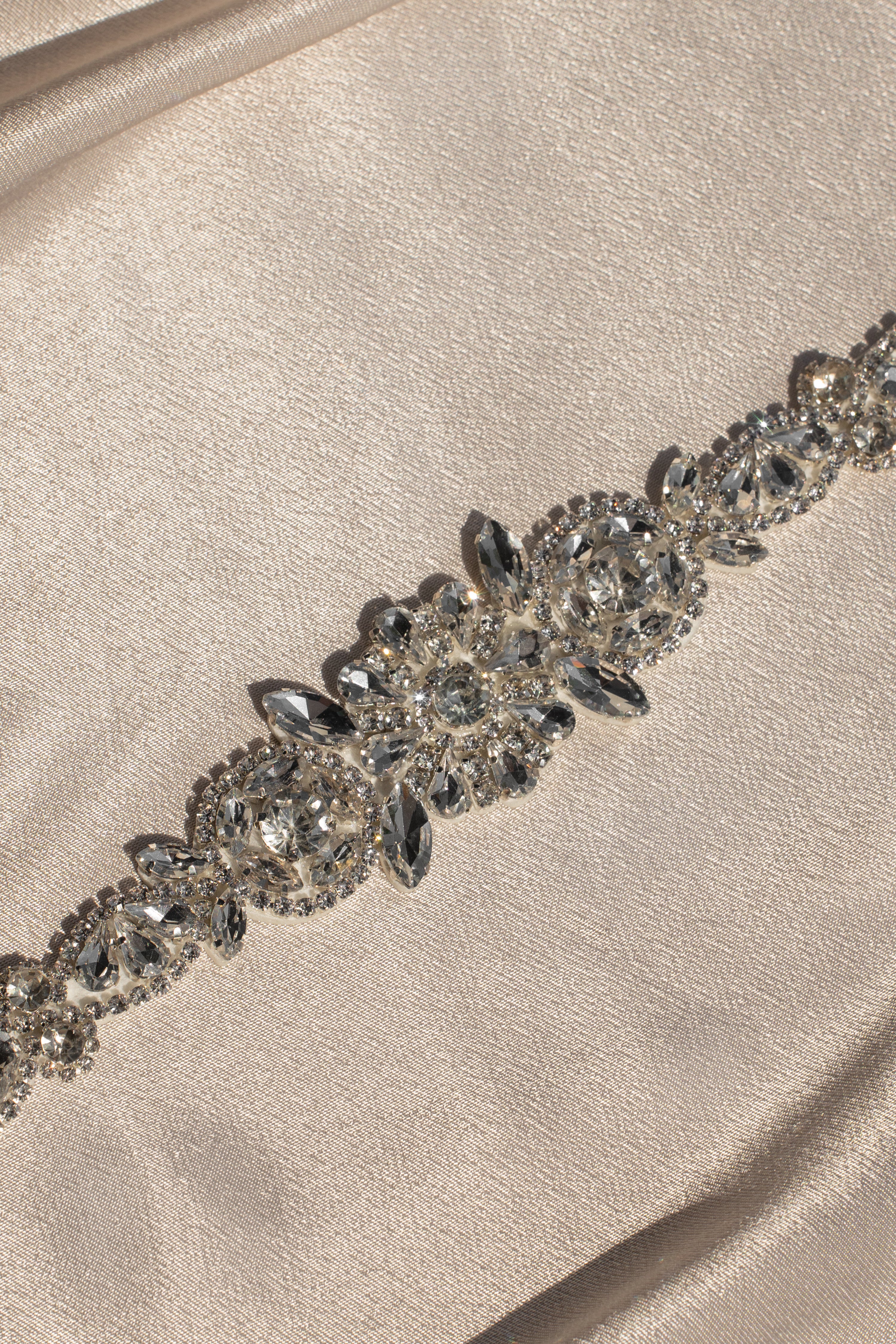 Silver Eternal Love Bridal Sash