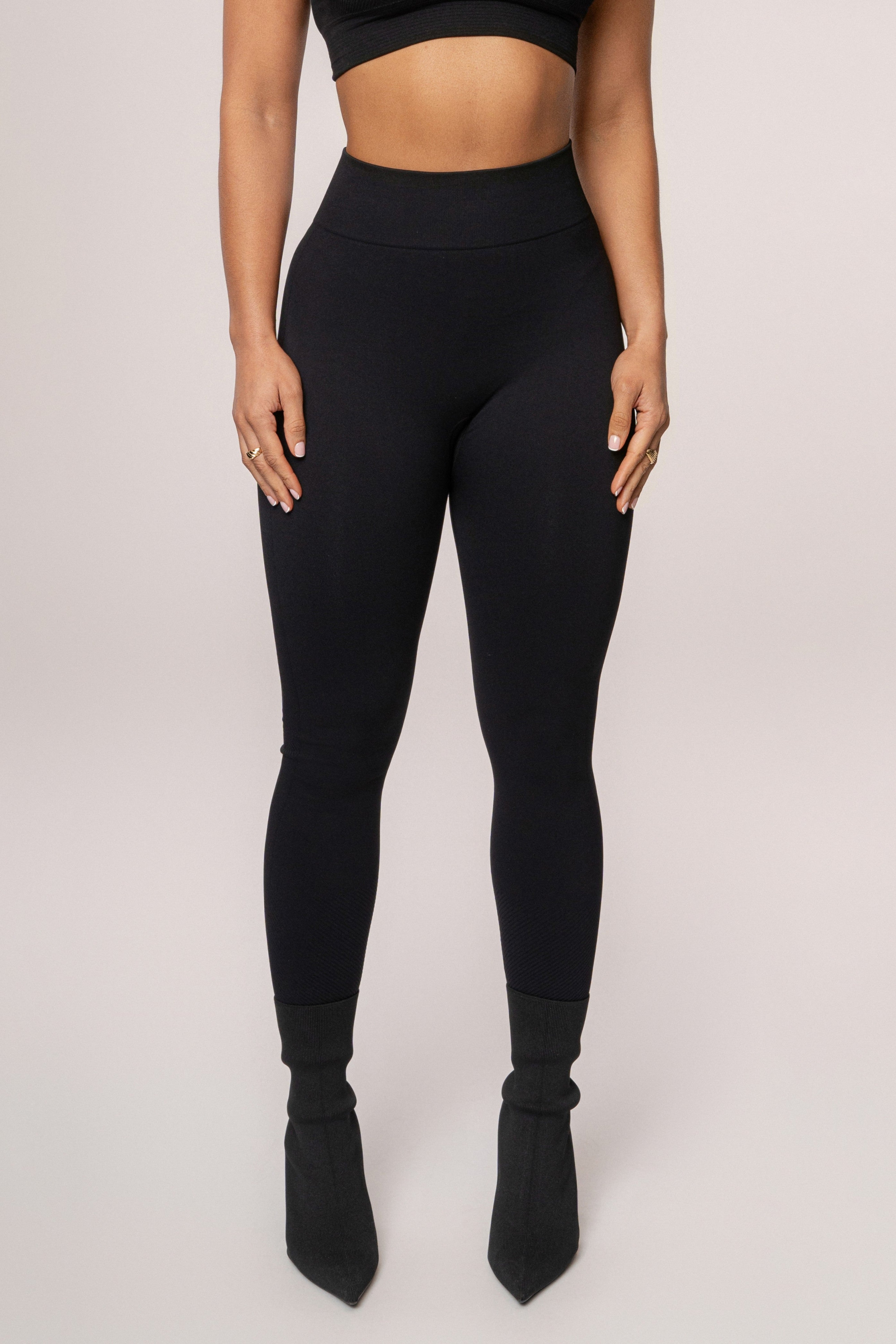 Black Balance High Rise Leggings