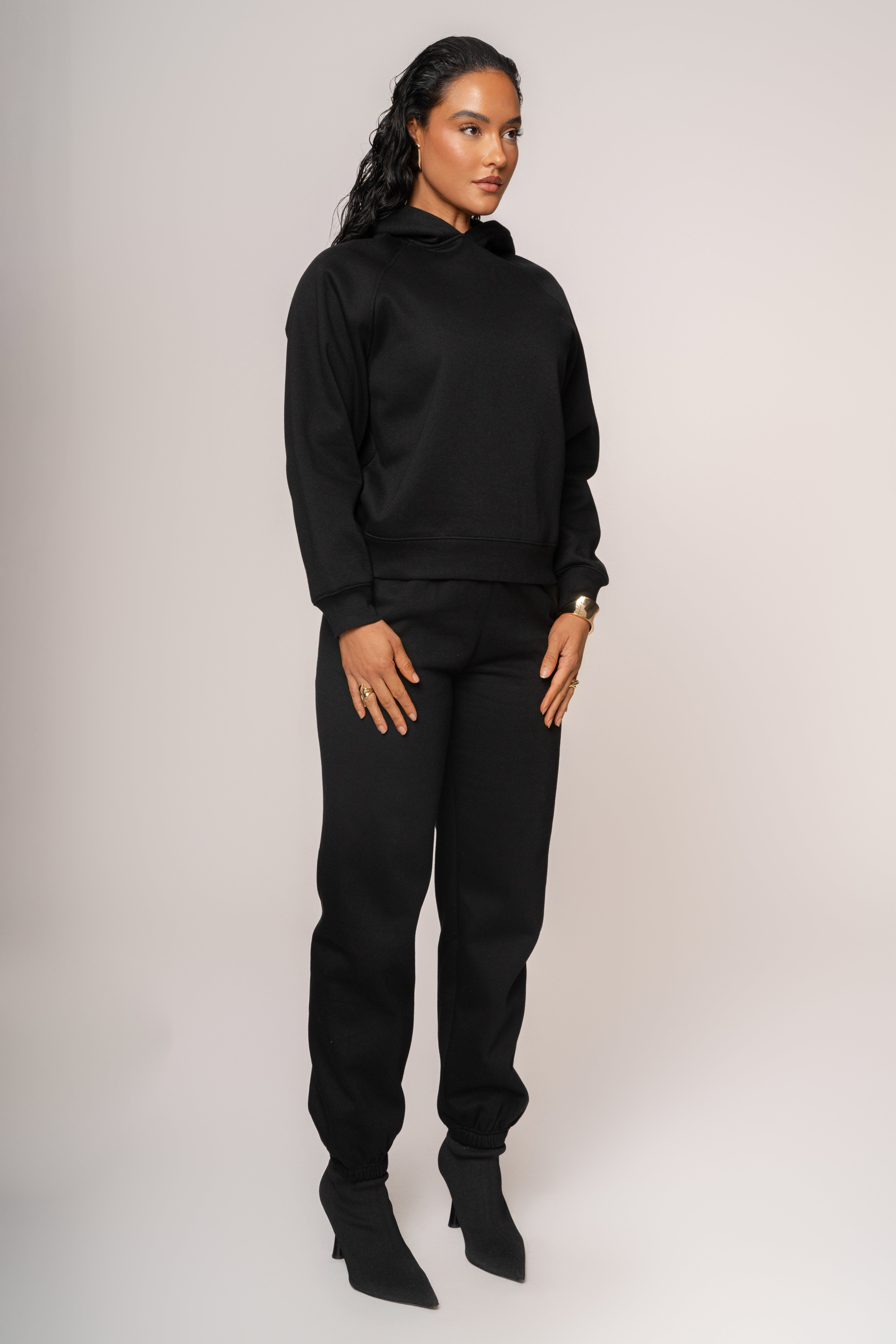 Black JLUXLABEL Logo Sweatpants