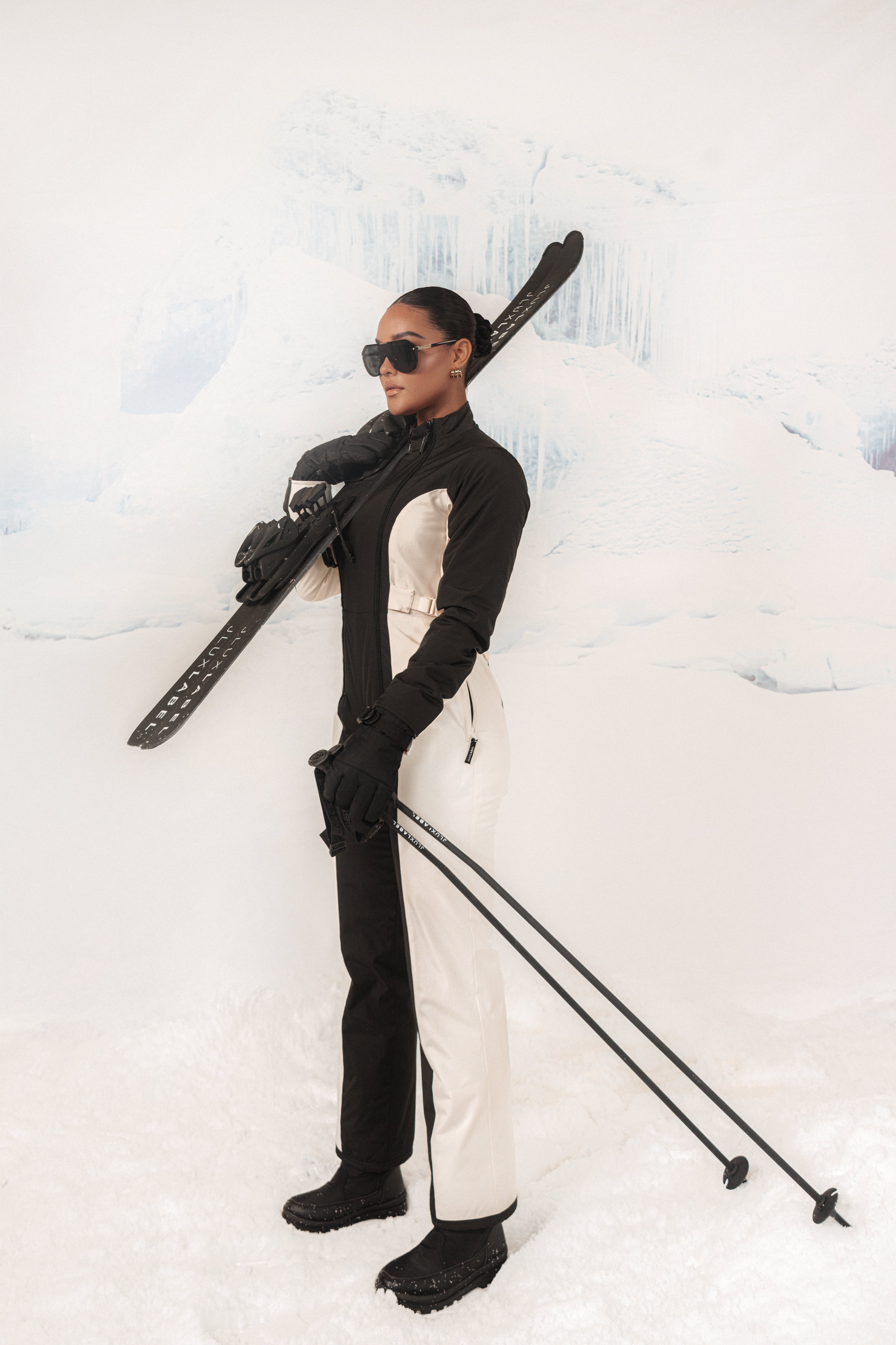 Black Polar Escape Ski Suit