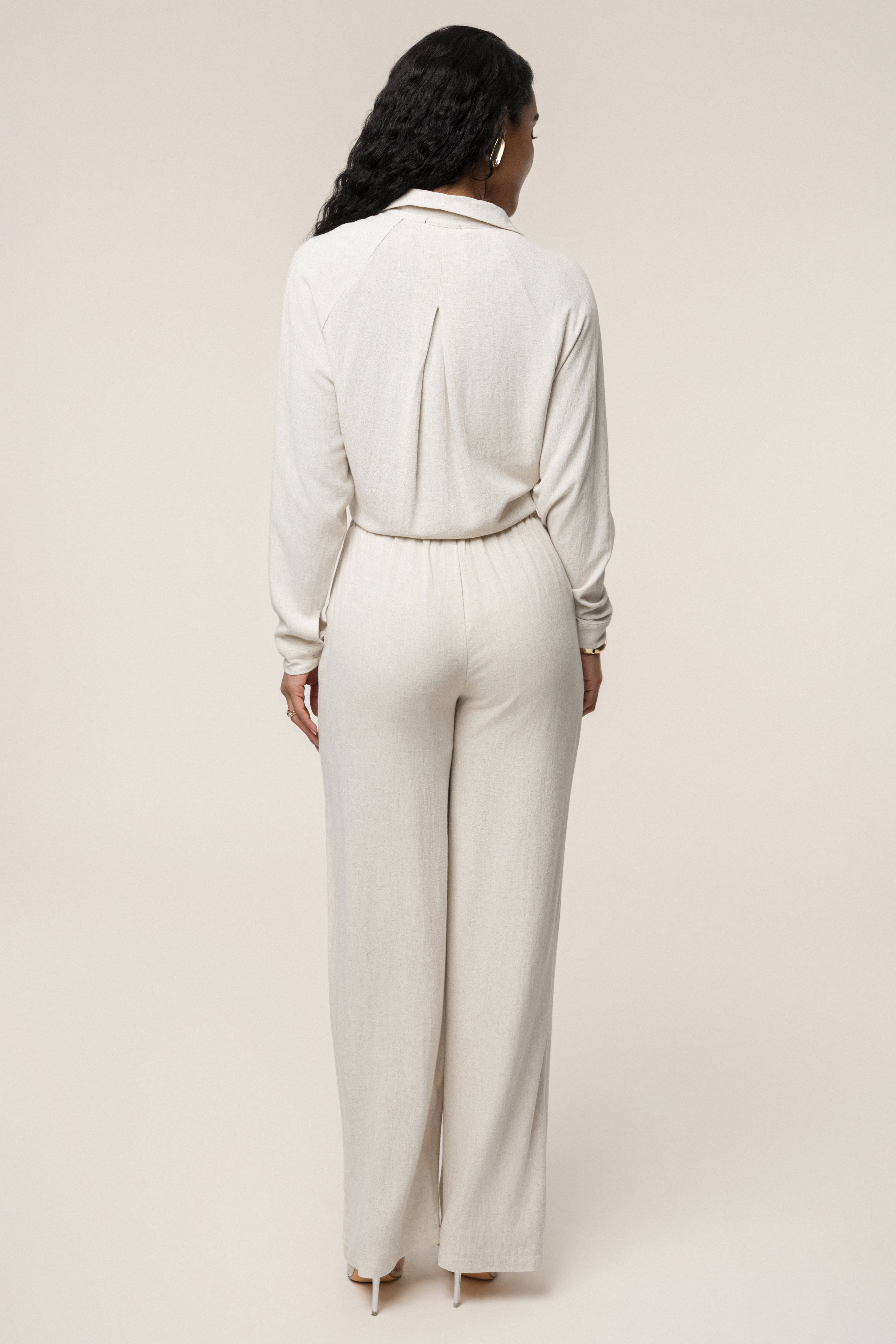 Stone Soho Front Tied Woven Top
