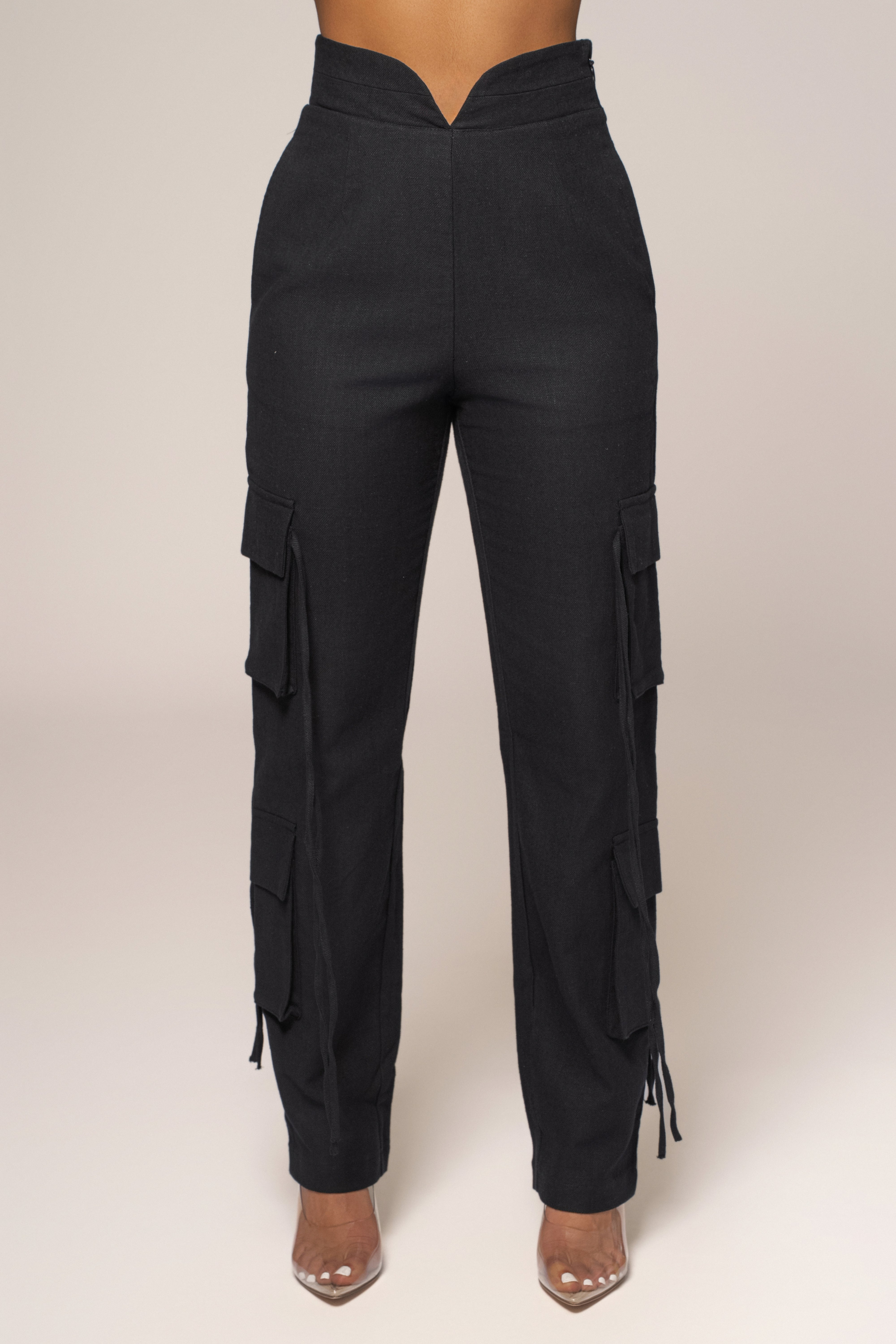 Black Better Half Linen Utility Pants