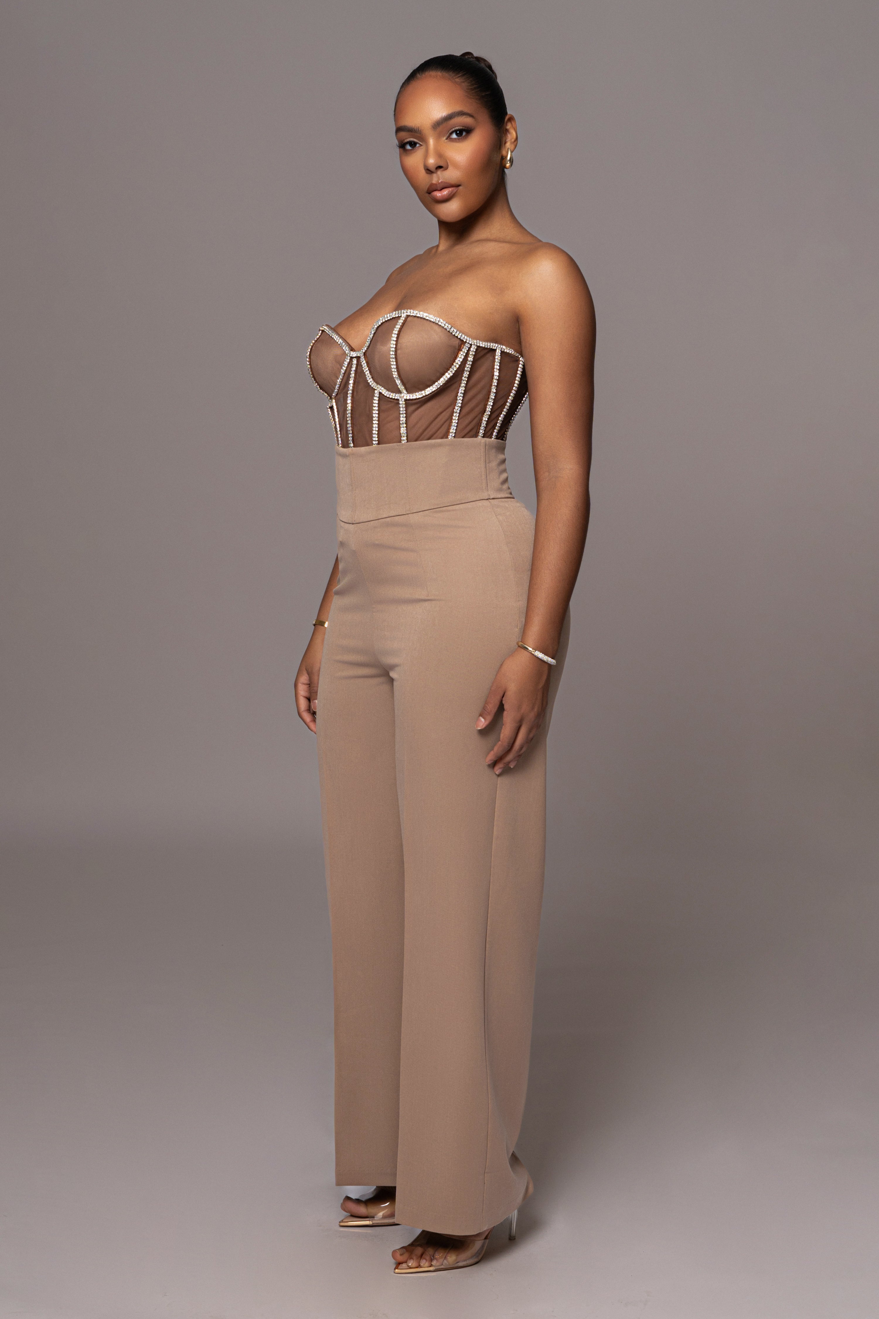 Dark Limited Edition Rhinestone Crystal Corset