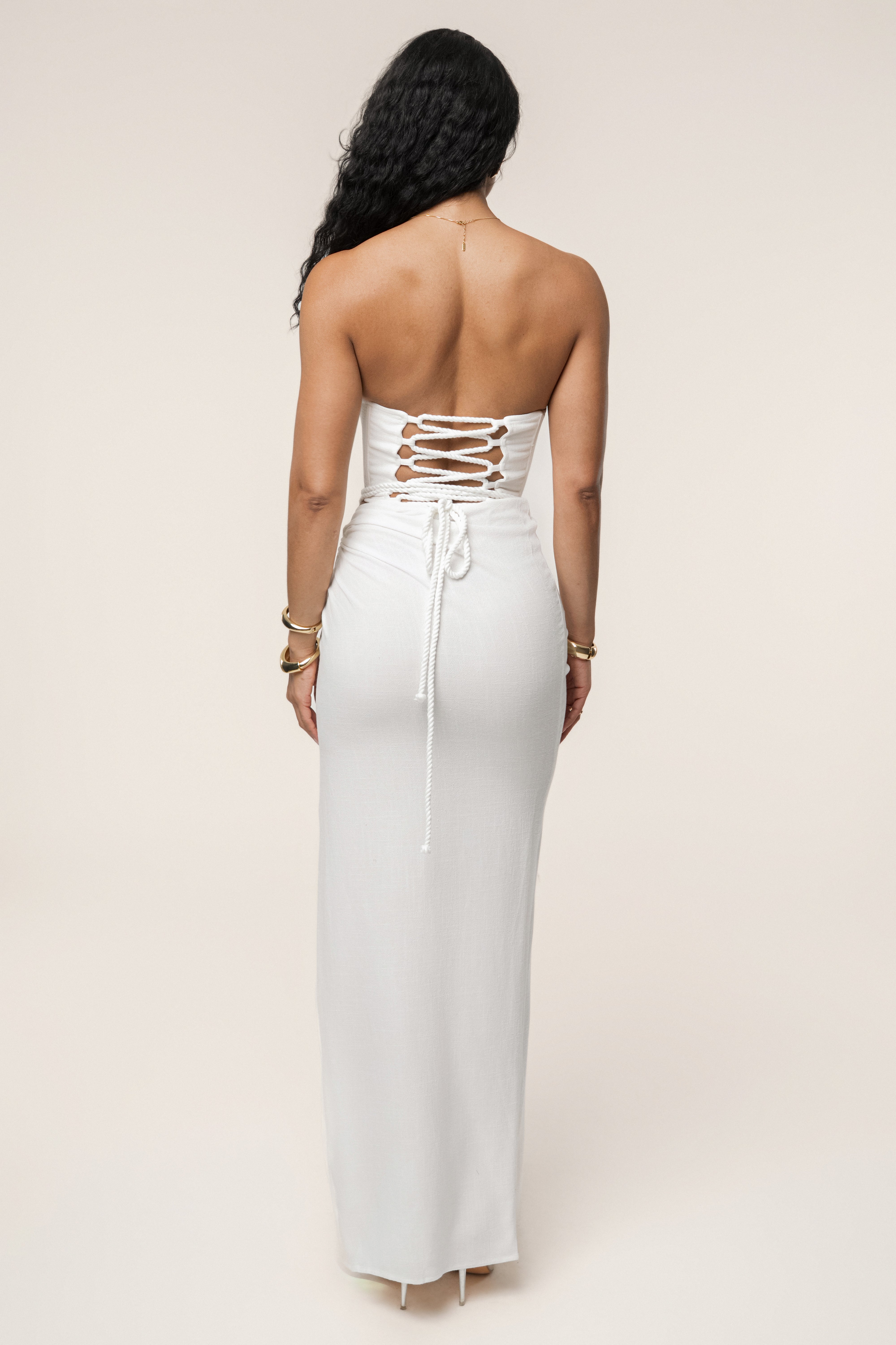 Natural Destination Linen Skirt Set