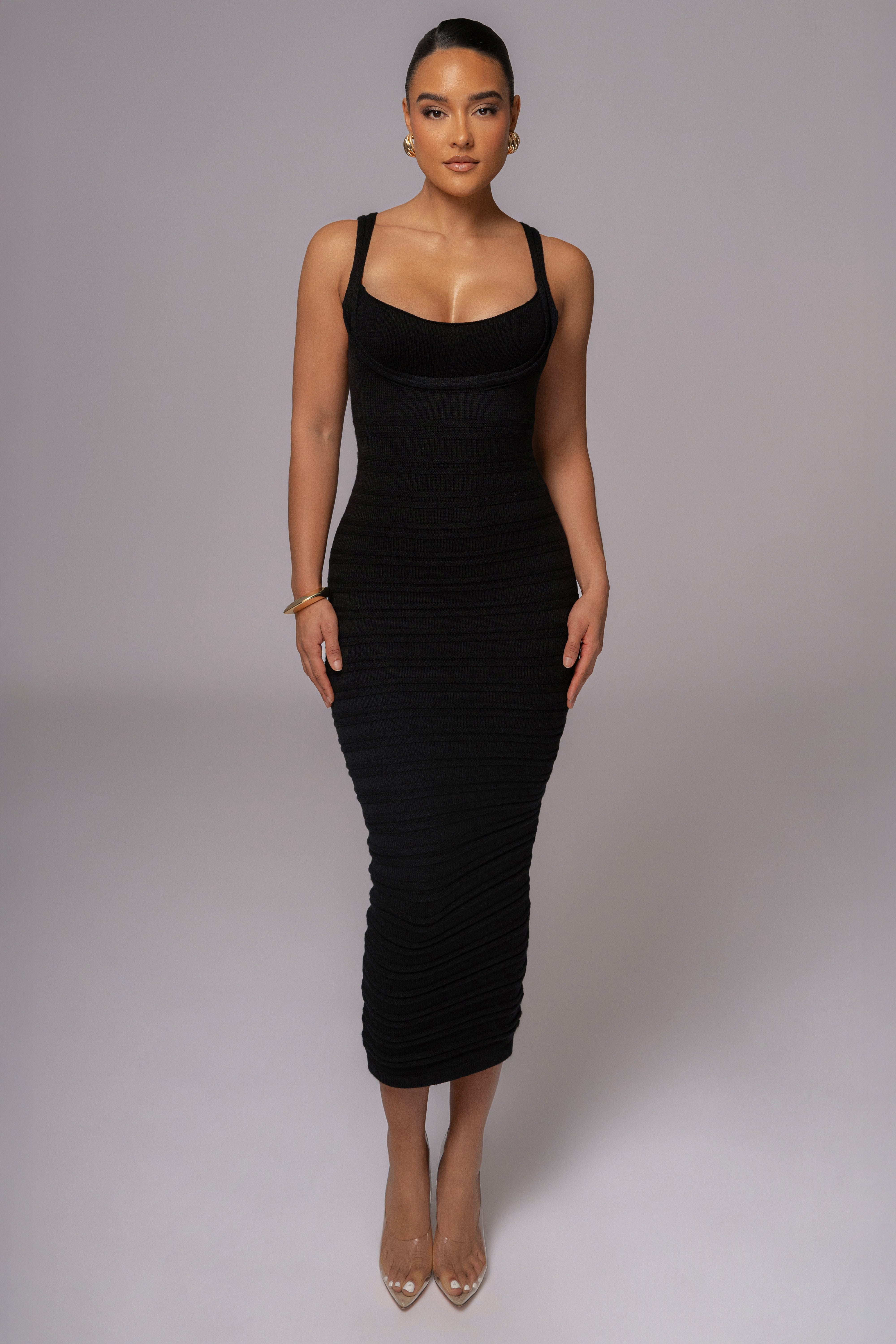 Black Mayaa Midi Dress